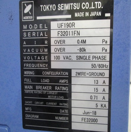 Overview of the TSK UF190R