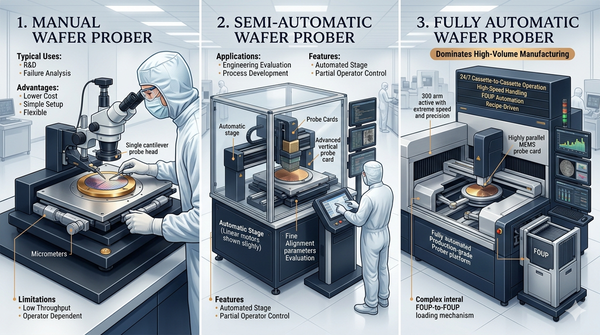 Main Types of Wafer Probing Systems